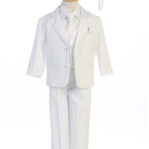 A white suit with a hat on top of it.