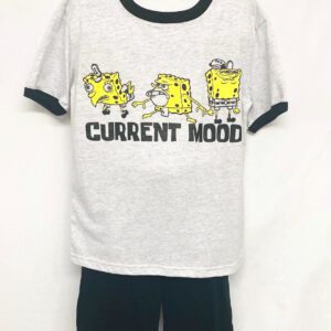 A t-shirt with the words " current mood ".